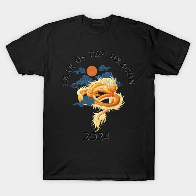 YEAR OF THE DRAGON 2024 T-Shirt by KhmeRootz